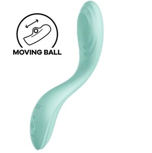 Вібратор із перловою стимуляцією точки G Satisfyer Rrrolling Pleasure Mint (м'ята упаковка!!)