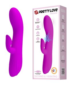 Вібратор з вакуумної стимуляцією клітора Pretty Love - Massage, BI-014395