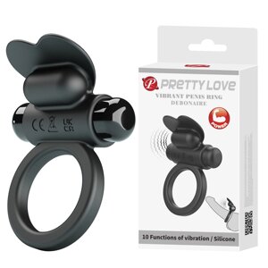 Ерекційне кільце з вібрацією Pretty Love Vibrant penis ring - DEBONAIRE, BI-210316