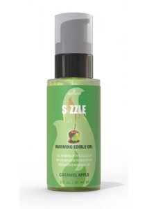 Зігріває масажний гель Sensuva Sizzle Lips Caramel Apple (59 мл ), без цукру, їстівний