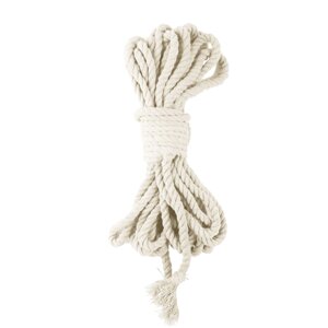 Бавовняна мотузка BDSM 8 метрів, 6 мм, білий колір в Дніпропетровській області от компании Интернет магазин Персик