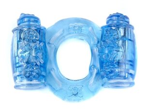 Ерективне кільце Vibro BOSS Vibrating Cock Ring Double Blue, BS6700035} в Дніпропетровській області от компании Интернет магазин Персик