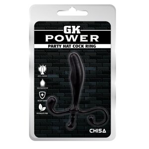 Простата масажер Chisa GK Power Party Hat Cock Ring Black