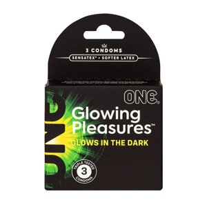 Презервативи ONE Glowing Pleasures 3 шт, картонна коробка в Дніпропетровській області от компании Интернет магазин Персик