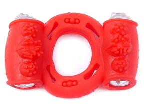 Ерективне кільце Vibro BOSS Vibrating Cock Ring Double Red, BS6700036} в Дніпропетровській області от компании Интернет магазин Персик