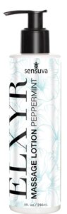 Лосьйон для масажу ніг і ступнів Sensuva ELXYR Massage Lotion Peppermint (236 мл)