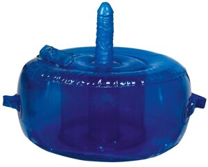 Подушка для сексу надувна You2Toys, із вбудованим вібратором, синій