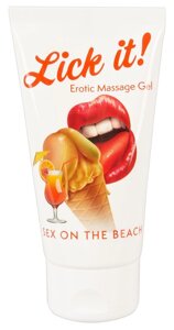 Веганський масажний гель на водній основі з ароматом і смаком вишні - Lick it SEX ON THE BEACH, 50 мл в Дніпропетровській області от компании Интернет магазин Персик