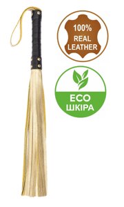Флогер з комбінованої шкіри Flirty COMBO Leather - Black & Gold, BM-00016 в Дніпропетровській області от компании Интернет магазин Персик
