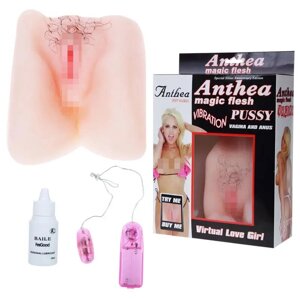 Мастурбатор реалистичная вагина и анус с вибрацией