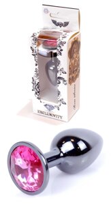 Серія Anal Plug Boss - ювелірні вироби Dark Silver Plug Pink S, BS6400026