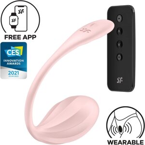 Віброяйцо Satisfyer Ribbed Petal Connect App Rose