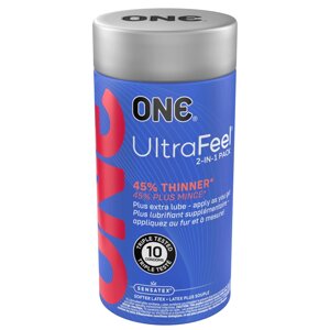 Презервативи ONE Ultra Feel 10 шт, подарункове пакування тюб