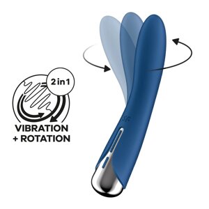 Вібратор Satisfyer Spinning Vibe 1 Blue в Дніпропетровській області от компании Интернет магазин Персик