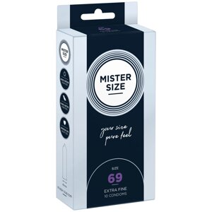 Презервативи Mister Size - pure feel - 69 (10 condoms), товщина 0,05 мм ( м'ята упаковка !!! ) в Дніпропетровській області от компании Интернет магазин Персик