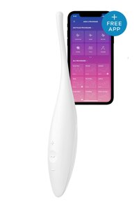 Вібратор-смарт з цілеспрямованою стимуляцією Satisfyer Twirling Joy, білий в Дніпропетровській області от компании Интернет магазин Персик