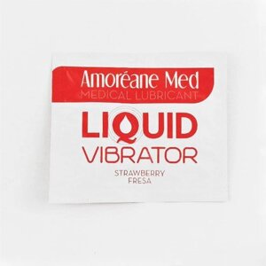 Пробник лубриканта з ефектом вібрації Amoreane Med Liquid Vibrator Strawberry (2 мл) в Дніпропетровській області от компании Интернет магазин Персик