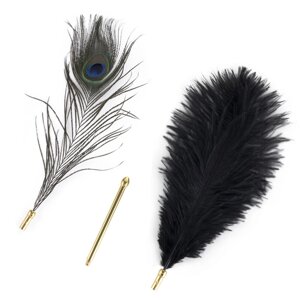 Лоскоталка LOCKINK SEVANDA Natural Peacock Flirting Feather Tickler, перо павича