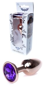 Серія Anal Plug Boss - ювелірна червона золота вилка Purple S, BS6400110