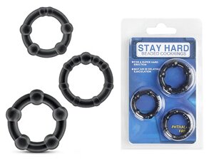 Набір ерекційних кілець Stay hard, CN-330300012 Black