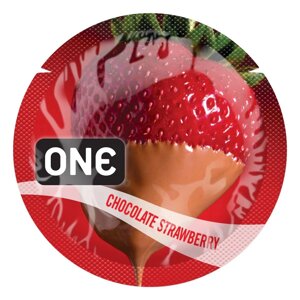 Презерватив ONE FlavorWaves 1 шт зі смаком Chocolate Strawberry в Дніпропетровській області от компании Интернет магазин Персик