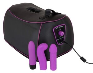 Секс-машина G-spot Machine із насадками, фіолетово-чорна