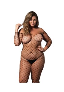 Бодістокінг Leg Avenue Off the shoulder bodystocking Black Queen Size в Дніпропетровській області от компании Интернет магазин Персик