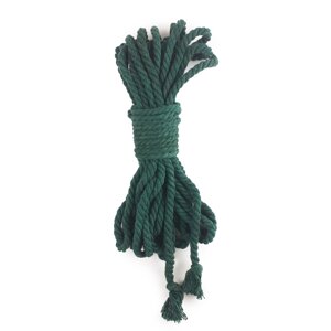 Бавовняна мотузка BDSM 8 метрів, 6 мм, кольоровий зелений в Дніпропетровській області от компании Интернет магазин Персик