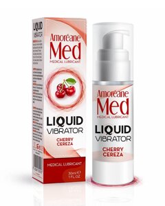 Стимулюючий лубрикант від Amoreane Med: Liquid vibrator - Cherry (рідкий вібратор), 30 ml в Дніпропетровській області от компании Интернет магазин Персик