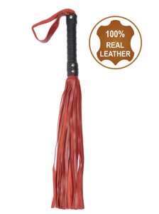 Флогер з натуральної шкіри Flirty Leather - Black & Red, BG-00004 в Дніпропетровській області от компании Интернет магазин Персик