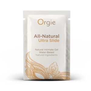 САШЕТ/Лубрикант на водній основі ультраковзний ALL-NATURAL Ultra slide, 2 мл Orgie