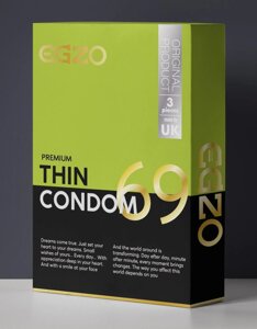 Тонкі презервативи EGZO Thin №3