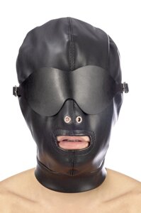 Капюшон для БДСМ зі знімною маскою Fetish Tentation BDSM hood in leatherette with removable mask в Дніпропетровській області от компании Интернет магазин Персик