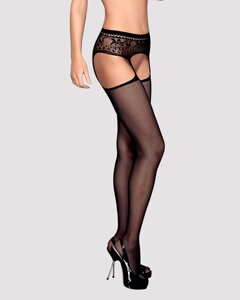 Obsessive Garter stockings S307 black S/M/L в Дніпропетровській області от компании Интернет магазин Персик