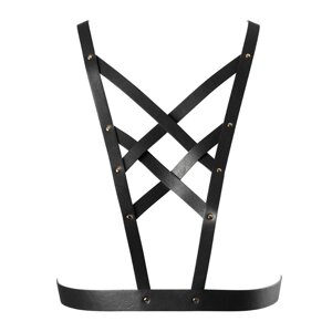 Портупея Bijoux Indiscrets MAZE - Cross Cleavage Harness Black в Дніпропетровській області от компании Интернет магазин Персик