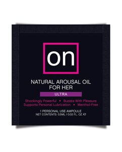 Пробник возбуждающего масла Sensuva - ON Arousal Oil for Her Ultra (0,5 мл)