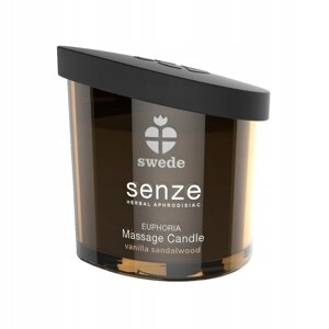Масажна свічка Swede Senze, з ароматом ванілі та сандалу, 150 мл
