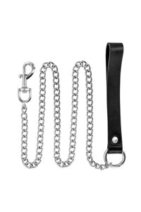 Повідець Fetish Tentation Premium Metal leash with cowhide leather wrist 115 см в Дніпропетровській області от компании Интернет магазин Персик