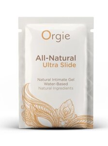 САШЕТ/Лубрикант на водній основі ультраковзний ALL-NATURAL Ultra slide, 2 мл Orgie в Дніпропетровській області от компании Интернет магазин Персик