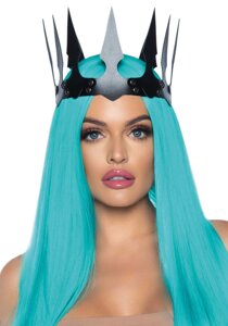 Leg Avenue Faux leather spiked crown Black в Дніпропетровській області от компании Интернет магазин Персик