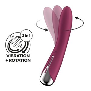 Вібратор Satisfyer Spinning Vibe 1 Red в Дніпропетровській області от компании Интернет магазин Персик