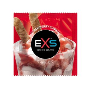 Презерватив EXS зі смаком полуниці Flavoured strawberry sundae Веган за 5 шт в Дніпропетровській області от компании Интернет магазин Персик