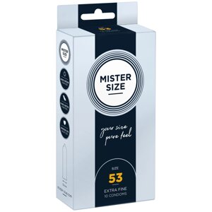 Презервативи Mister Size - pure feel - 53 (10 condoms), товщина 0,05 мм в Дніпропетровській області от компании Интернет магазин Персик