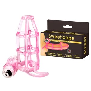 Ажурна насадка з вібрацією BAILE- SWEET CAGE, 10 vibration functions, BI-014076