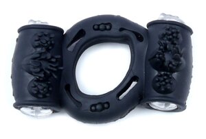 Ерективне кільце Vibro BOSS Vibrating Cock Ring Double Black, BS6700037} в Дніпропетровській області от компании Интернет магазин Персик