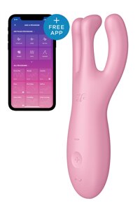 Гнучкий смарт вібратор SATISFYER THREESOME 4 CONNECT APP PINK в Дніпропетровській області от компании Интернет магазин Персик