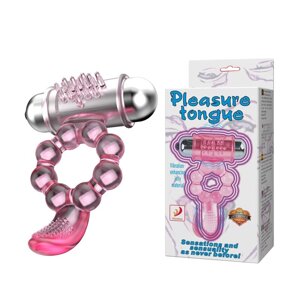 Ерекційне кільце з вібрацією Pleasure Tongue Ring BI-014075 в Дніпропетровській області от компании Интернет магазин Персик