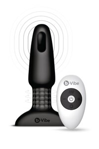 Анальна пробка з вібрацією і пультом управління B-VIBE RIMMING PLUG 2, чорна в Дніпропетровській області от компании Интернет магазин Персик