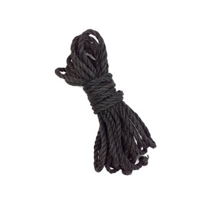 Jute мотузка BDSM 8 метрів, 6 мм, колір чорний в Дніпропетровській області от компании Интернет магазин Персик
