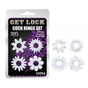 Ерекційні кільця набір GK Power Cock Rings Set-Clear